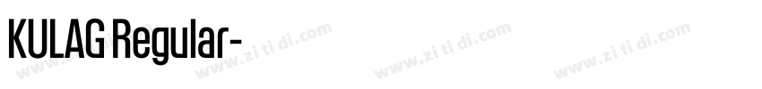 KULAG Regular字体转换 KULAG Regular字体转换